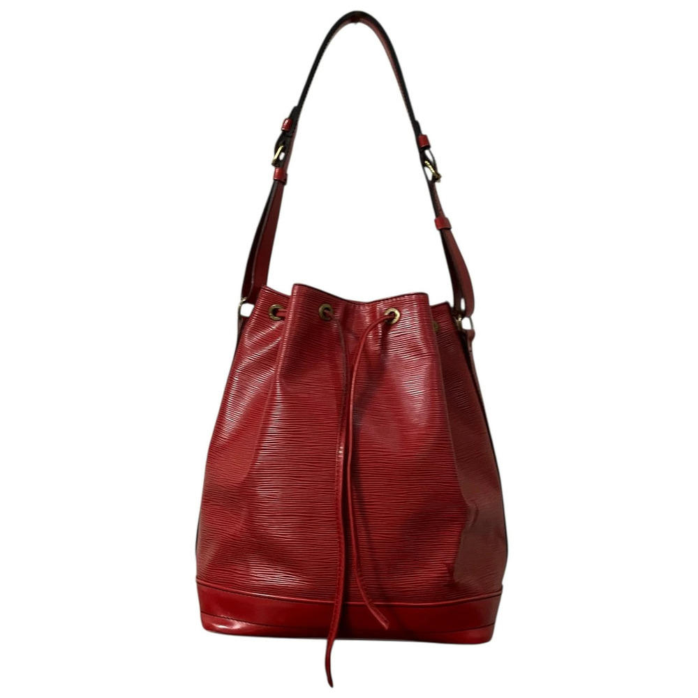 Louis Vuitton Noe Shoulder Bag Leather Red